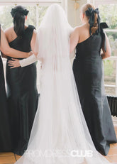 Odelette | Mermaid Plus Size Black Long Bridesmaid Dress - Price #price_variant_lowest# - Black - PromDressClub